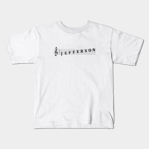 Name Jefferson Kids T-Shirt by gulden